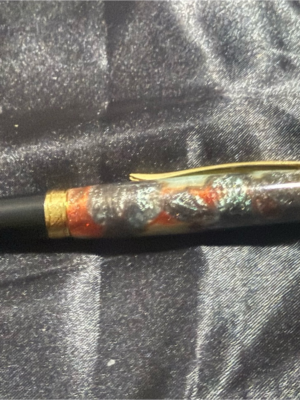 Sierra Style Ballpoint Pen in Mosaic colors and Gold Finish &Parker Style Ink